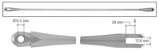 CRL Tension Rod End Fittings for 16mm Rod (Set of 2)