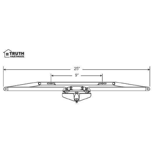 STB Sill Mounted Awning Window Operator, Bronze, 25"