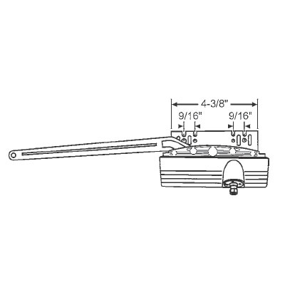 STB Sill Mounted Awning Window Operator, Right Hand, Beige, 10" Arm