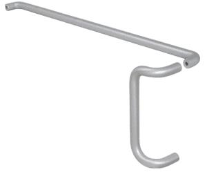 CRL Aluminum Finish Push and Offset Pull Set for 36" Door