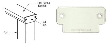 CRL 200 Series Oyster White  Decorative End Cap