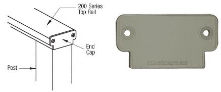 CRL 200 Series Beige Gray Decorative End Cap