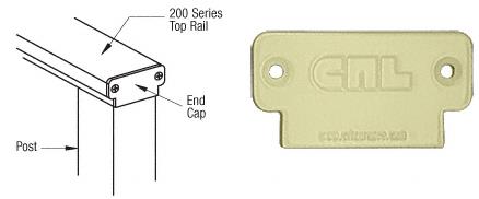 CRL Chromate (Unfinished) 200 Series Decorative End Cap
