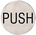 2" Round Brushed Stainless Push Indicator