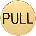 2" Round Polished Brass Pull Indicator