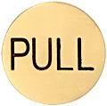 2" Round Satin Brass Pull Indicator