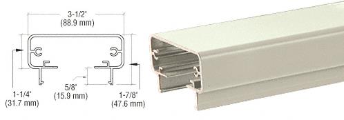 CRL 200 Series Oyster White Top Rail 20'1" Long