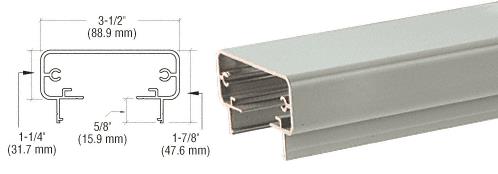 CRL 200 Series  Agate Gray Top Rail 20' Long