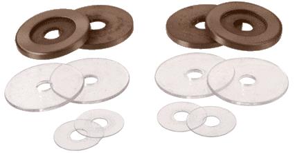 CRL Brushed Bronze Replacement Washers for Back-To Back Solid Pull Handles