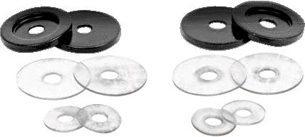 CRL Gun Metal Replacement Washers for Back-To Back Solid Pull Handles - Set
