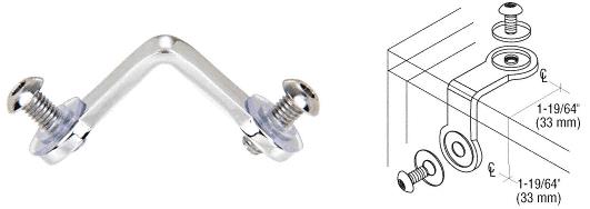 CRL Deluxe 2-Way Glass Corner Connector