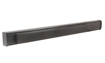 CRL Dark Bronze 36" Jackson 1285 Push Pad Concealed Vertical Rod Left Hand Reverse Bevel Panic Exit Device