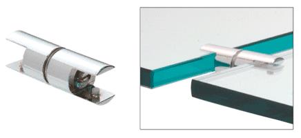 CRL Chrome Double Glass Shelf Connector