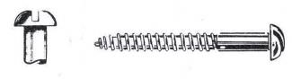 CRL #6 x 1-1/4" Round Slot Brass Screws