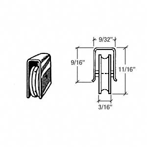 CRL Ball Bearing Press-Fit Wheel Assembly for Somaca H-Bar