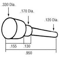 CRL .155 IG Plug With Collar - 100 Pack
