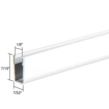 CRL White Standard Storm Window Frame for Double Strength Glass - 12 ft Long
