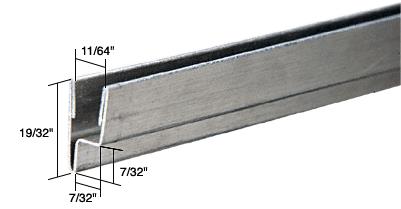 CRL Storm Window Leg Frame for Double Strength Glass - 12 ft long