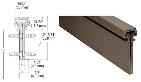 CRL 350 Series Dark Bronze Heavy-Duty Concealed Continuous Hinge