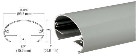 CRL Agate Gray 350 Series Top Rail 20'-1" Long