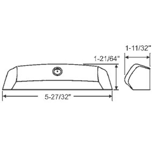 STB Window Operator Cover, Metal, Bronze