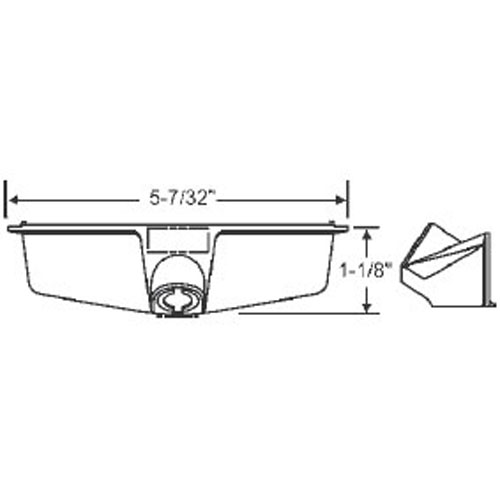 STB Window Operator Cover, Plastic, White