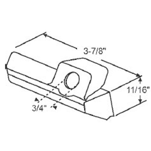 STB Window Operator Cover, Right Hand, Square Style, White
