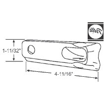 STB Integrated Folding Handle Operator Cover, Left Hand, White