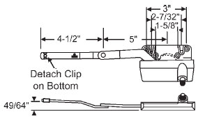 STB Casement Window Operator, Right Hand, Sill Mount, Dyad, White