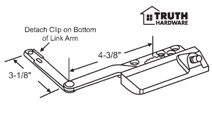 STB Casement Window Operator, Right Hand, Dyad, White