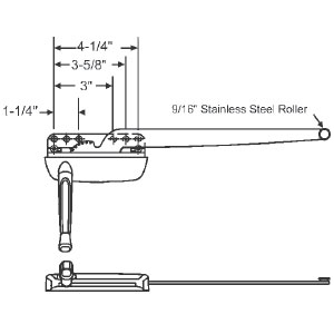 STB Truth Maxim Casement Operator, Right Hand, White