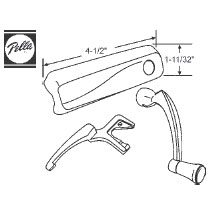 STB Window Operator Cover and Crank Kit, Left Hand, Champagne