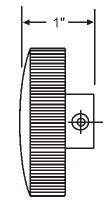STB Window Operator Handle, Round, Aluminum, 11/32" Spline Size