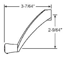 STB Maxim Crank Handle, 11/32" Spline, Bright White