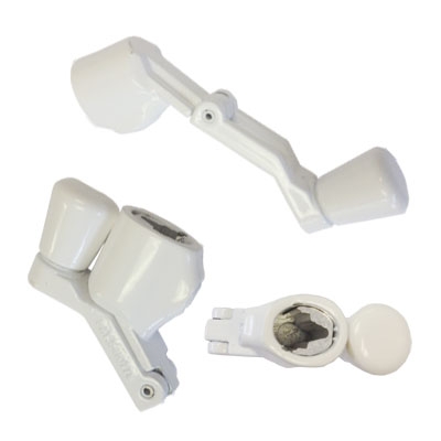 STB Window Operator Handle, Crank Type, Universal, White