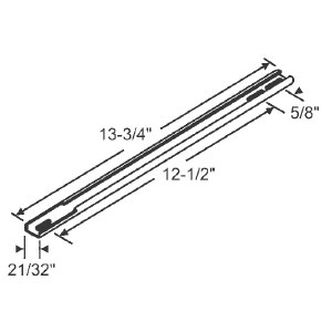 STB Casement Window Operator Channel Guide, Steel, 13-7/8 in long