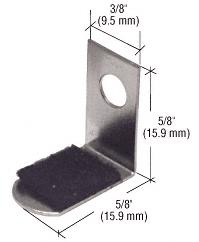 CRL 5/8" x 3/8" Bendable "L" Clips - Pack of 4