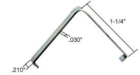 CRL Insert Corner Spring 1-1/4" Height - .210" Width - .03" Thick - 100 Pack