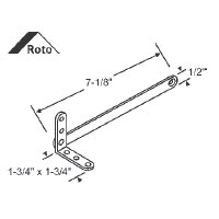 STB Connecting Arm with Bracket for 36-333 & 36-334 Face Mounted Casement Operators