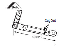 STB Notched Connect Arm with Clip and Cut Out