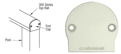 CRL Oyster White 300 Series Decorative End Cap