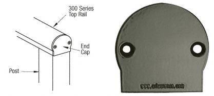 CRL Beige Gray 300 Series Decorative End Cap