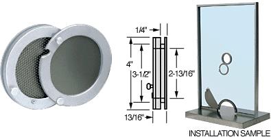 CRL 4" Satin Anodized Metal Cover Speak-Thru