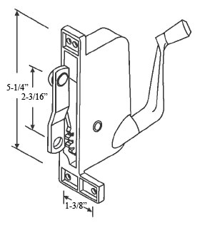 STB Awning Window Operator, Right Hand, Offset Link, for Stanley Windows