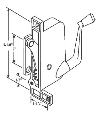 STB Awning Window Operator, Right Hand, Offset Link, for Miami Windows