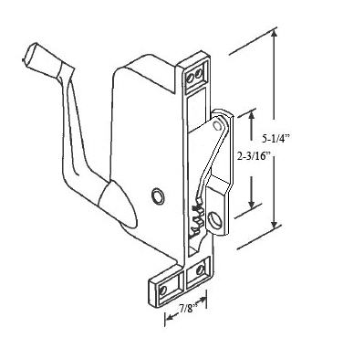 STB Awning Window Operator, Left Hand, for Ware Windows