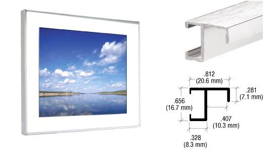 CRL Bright Aluminum Frame Molding - 12 ft long