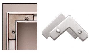 CRL Corner Set with Screws for Aluminum Frame Molding - Pack of 100