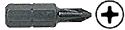 CRL 1/4" Hex Undercut Phillips Insert Bit #1 Point