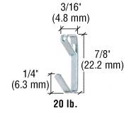CRL 20 Pound Picture Hangers - 1000 Pack